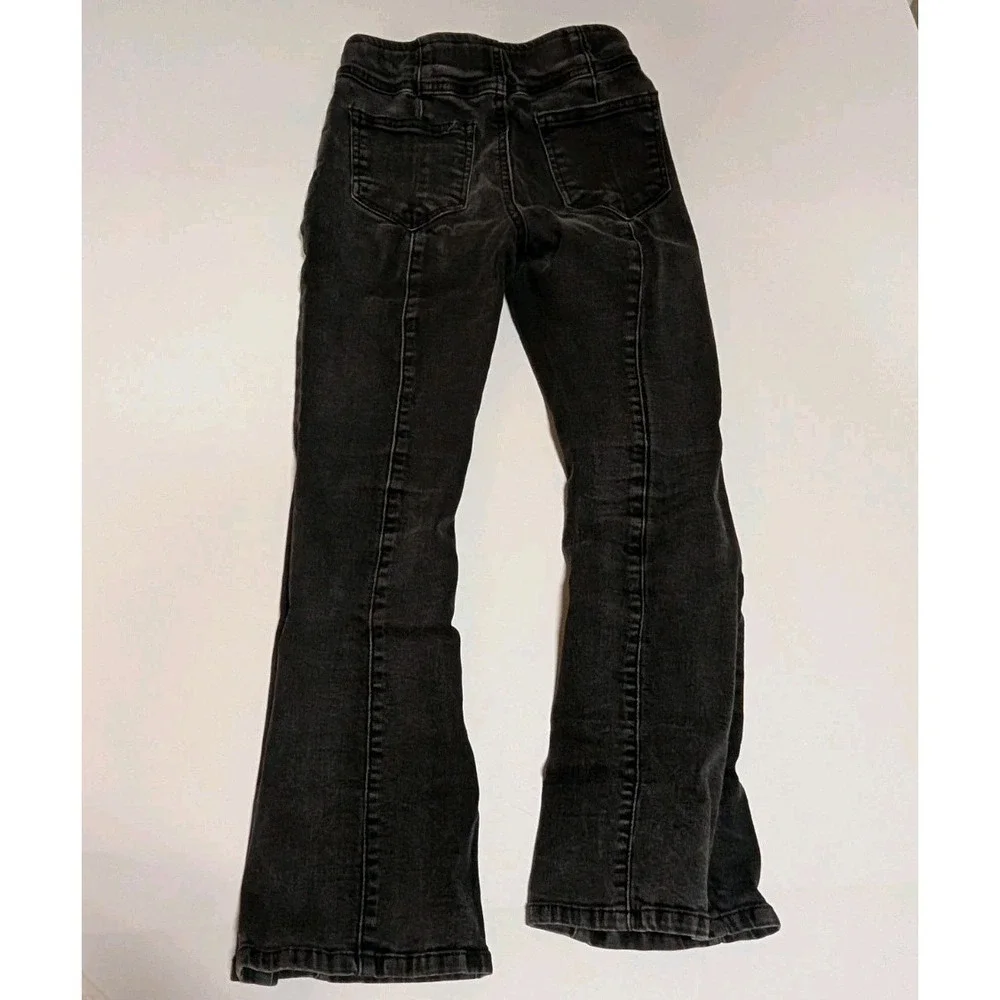 Chelsea &‎ Violet  Girls Black Flared Jeans Size Medium Pull-On Bell Bottoms